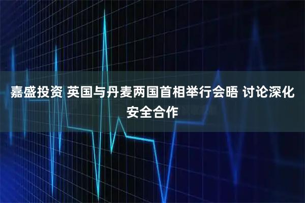 嘉盛投资 英国与丹麦两国首相举行会晤 讨论深化安全合作