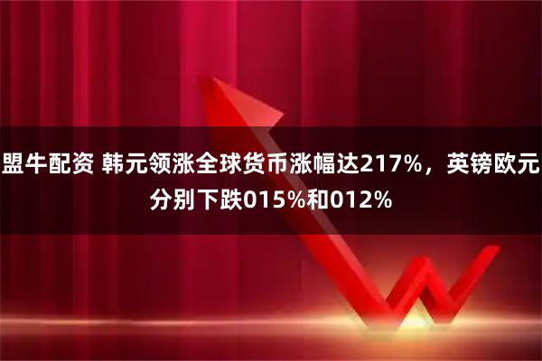 盟牛配资 韩元领涨全球货币涨幅达217%，英镑欧元分别下跌015%和012%